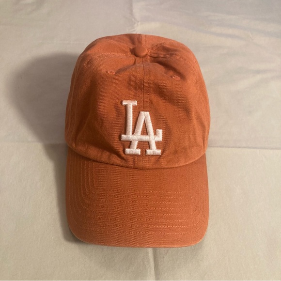 LA baseball 47Brand rust orange color Cap with White Logo - Picture 1 of 4